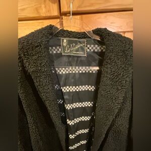 Luxurious Black Teddy Jacket Lit Brothers Vintage